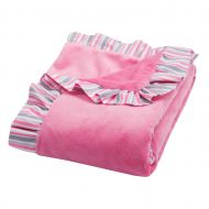 Trend Lab Ruffle Receiving Blanket, Pink Lily