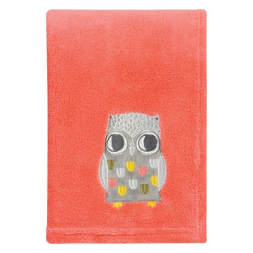  Trend Lab Olive Owl Plush Baby Blanket, Multi