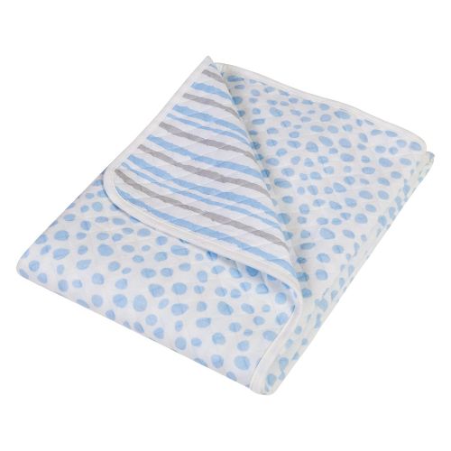  Trend Lab Cloud Knit Blanket, Blue/Gray