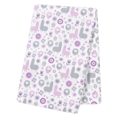  Trend Lab Llama Friends Jumbo Deluxe Flannel Swaddle Blanket