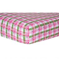 Trend Lab Pink Plaid Deluxe Flannel Fitted Crib Sheet