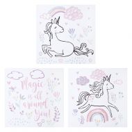 Trend Lab Magical Unicorn Canvas Wall Art 3 Pack