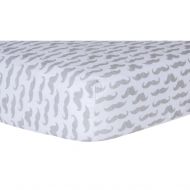 Trend Lab Mustaches Deluxe Flannel Fitted Crib Sheet