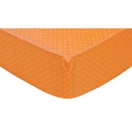 Trend Lab Orange Dot Fitted Crib Sheet