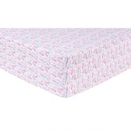 Trend Lab Pastel Painterly Floral Deluxe Flannel Fitted Crib Sheet