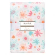 Trend Lab Coral Floral Plush Baby Blanket