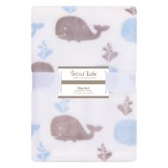 Trend Lab Whales Plush Baby Blanket