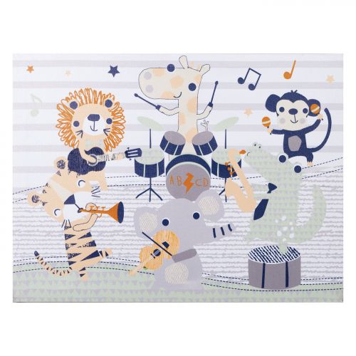  Trend Lab Safari Rock Band Canvas Wall Art