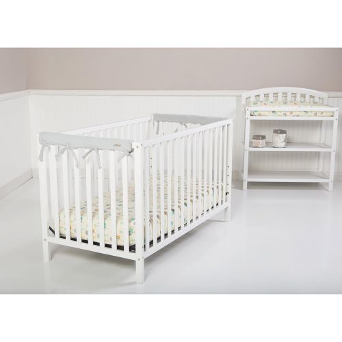  [아마존베스트]Trend Lab Waterproof CribWrap Rail Cover - for Narrow Side Crib Rails Made to Fit Rails up to 8 Around....