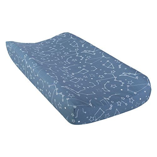  Trend Lab Galaxy Changing Pad Cover, Blue and White