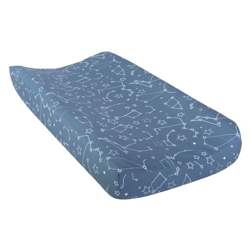  Trend Lab Galaxy Changing Pad Cover, Blue and White