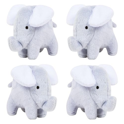  Trend Lab Gray and White Circles Plush Elephant Musical Mobile, Baby Mobile, Elephant Nursery Decor