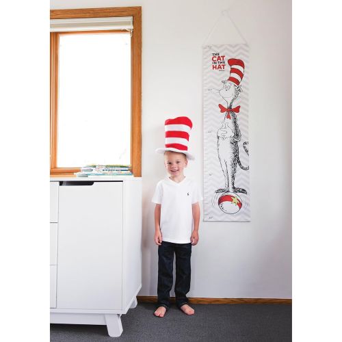  Trend Lab Dr. Seuss Cat in The Hat Canvas Growth Chart, Red/Gray/White