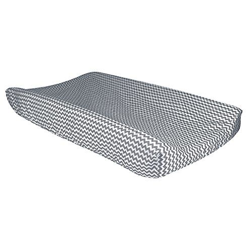  Trend Lab Bedtime Gray Chevron Changing Pad Cover