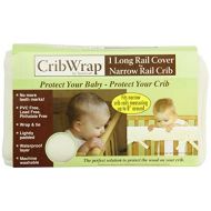 Trend Lab CribWrap Fleece Rail Cover for Long Rail, Natural, Narrow for Crib Rails Measuring up to 8 Around! by Trend Lab