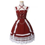 Trendareus Classic Fairy Princess Multi Bows Beading Ruffled Lace Kawaii Lolita Dress Jumper Skirt