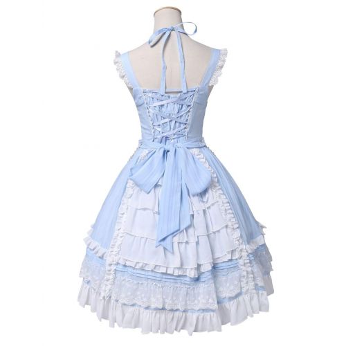  Trendareus Classic Fairy Princess Multi Bows Beading Ruffled Lace Kawaii Lolita Dress Jumper Skirt