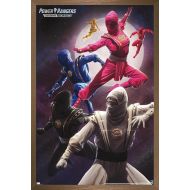 Trends International Power Rangers-Ninja Wall Poster, 14.725 x 22.375, Bronze Framed Version