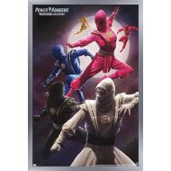 Trends International Power Rangers-Ninja Wall Poster, 14.725 x 22.375, Silver Framed Version