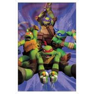 Trends International Nickelodeon Teenage Mutant Ninja Turtles - Team Wall Poster, 22.375 x 34, White Framed Version