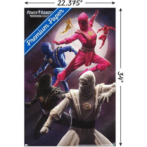  Trends International Power Rangers-Ninja Wall Poster, 22.375 x 34, Premium Unframed Version
