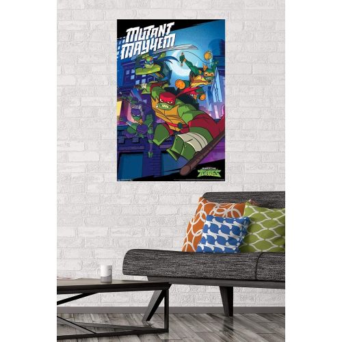  Trends International Nickelodeon Rise of The Teenage Mutant Ninja Turtles-Mayhem Wall Poster, 22.375 in x 34 in, Unframed Version