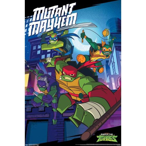  Trends International Nickelodeon Rise of The Teenage Mutant Ninja Turtles-Mayhem Wall Poster, 22.375 in x 34 in, Unframed Version