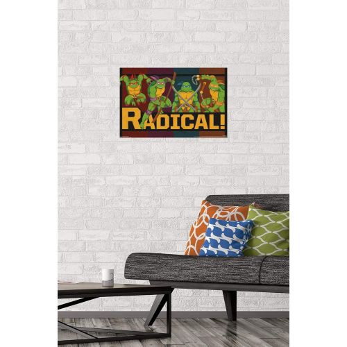  Trends International Nickelodeon Teenage Mutant Ninja Turtles-Radical Wall Poster, 14.725 in x 22.375 in, Premium Unframed Version