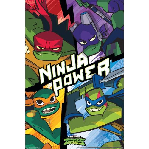  Trends International Nickelodeon Rise of The Teenage Mutant Ninja Turtles Wall Poster, 22.375 x 34, Unframed Version