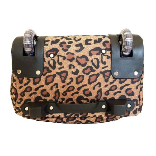 Trendy Flyer 19 Duffel/tote Bag Gym Luggage Case Wheel Purse (Leopard)