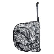 Trendy Flyer 19 Duffel/Tote Rolling Bag Luggage Gym Purse Case Leaf Black