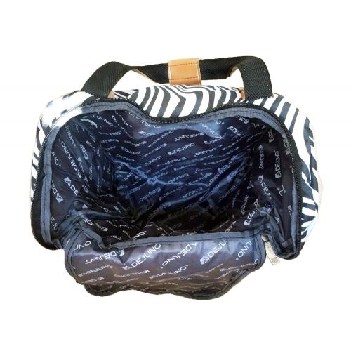  Trendy Flyer 19 Duffel/tote Bag Gym Luggage Case Wheel Purse (Zebra)