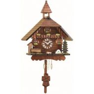 Trenkle Kuckulino Black Forest Clock Black Forest House with quartz movement and cuckoo chime TU 2034 PQ