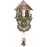 Trenkle Kuckulino Black Forest Clock weather house with quartz movement and cuckoo chime TU 2025 SQ
