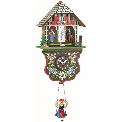  Trenkle Kuckulino Black Forest Clock weather house with quartz movement and cuckoo chime TU 2025 SQ