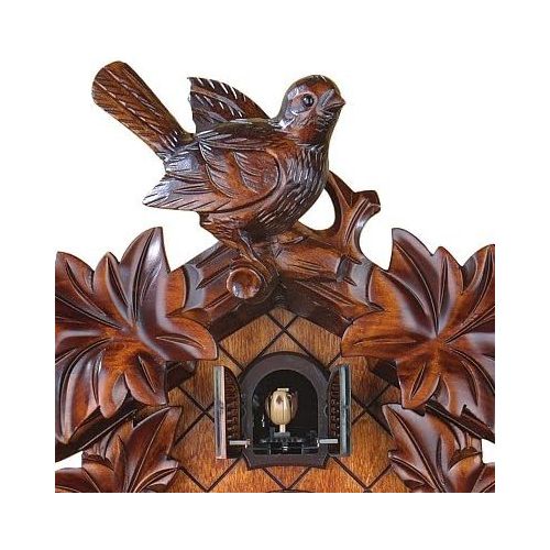  Trenkle Quartz Cuckoo Clock 6 leaves, 3 birds, nest TU 362 Q