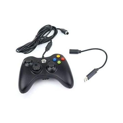  Trenro 2pcs Wired Controller USB Breakaway Cable for Microsoft Xbox 360, Dongle Adapter Extension Cord for Xbox 360
