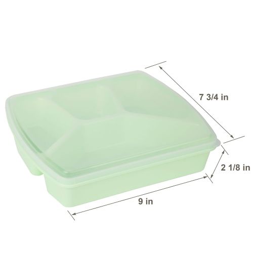  Trenton Gifts 4 Section Microwave Tray With Lid