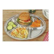 Trenton Gifts Reusabel Stainless Steel Divided Plate | Stronger Than Paper & Plastic