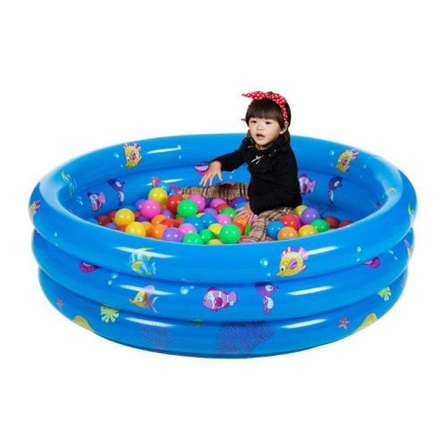  Treslin Baby Inflatable Swimming Pool ，Safe PVC Swimming Pool， Years Old Baby Bathtub Ocean Ball Sand Pool@130cm