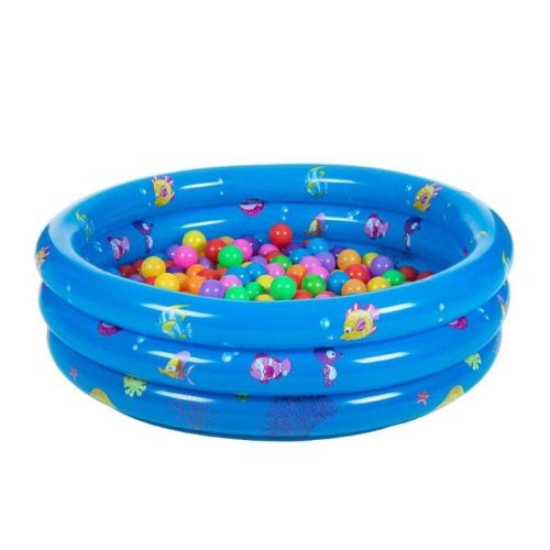  Treslin Baby Inflatable Swimming Pool ，Safe PVC Swimming Pool， Years Old Baby Bathtub Ocean Ball Sand Pool@130cm