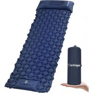 Tretopoo Camping Sleeping Pad - Mat, Large 78.8 x 27.7 Inflatable Camping Pad with Pillow, Built in Pump, Ultralight Compact Waterproof Air Mattress, Sleeping Pad for Camping Backpacking Hi