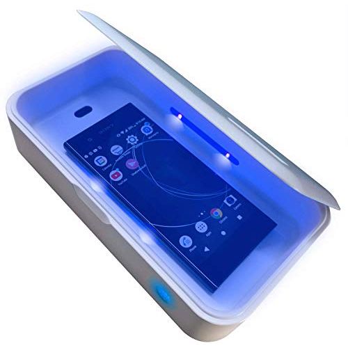  Trettitre UV Light Sanitizer Box UVC Sterilizer for Phone Ultraviolet Clean 99.99% for Toothbrush Jewelry Glasses Nail Tools Keys Aromatherapy