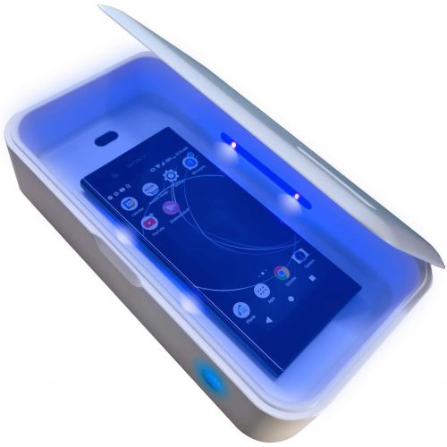  Trettitre UV Light Sanitizer Box UVC Sterilizer for Phone Ultraviolet Clean 99.99% for Toothbrush Jewelry Glasses Nail Tools Keys Aromatherapy