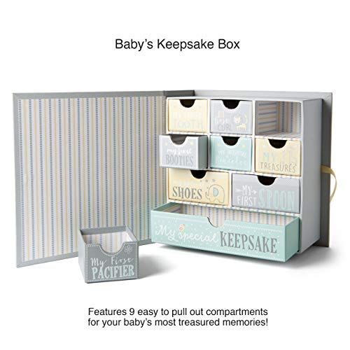  [아마존베스트]TCD Baby Milestone Keepsake Storage Box: Track Treasured Memories - Moon & Stars