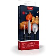 triangle 90 835 03 02 Kuerbis-Schnitz-Set, 3-teilig, Halloween,Kuechenhelfer, Geschenkidee,