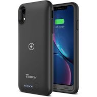 [아마존 핫딜]  [아마존핫딜]Trianium Atomic Pro 3500mAh Battery Case Compatible with Apple iPhone XR (6.1) Case with Qi Wireless Charging Technology Rechargeable Protective Extended Power Case [Work on Wirele