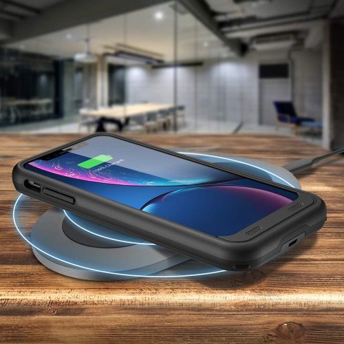  [아마존 핫딜]  [아마존핫딜]Trianium Atomic Pro 3500mAh Battery Case Compatible with Apple iPhone XR (6.1) Case with Qi Wireless Charging Technology Rechargeable Protective Extended Power Case [Work on Wirele