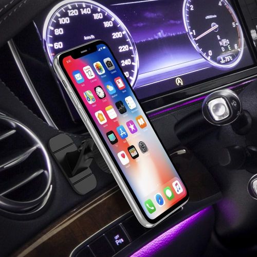  [아마존베스트]Trianium Magnetic Car Phone Mount for iPhone XS Max XR X 8 7 6s 6 Plus,Galaxy S10 5G S10+ S10e S9 S8 Edge Note 9,LG G7 ThinQ,Pixel 3 XL[Stick On Dashboard Holder 3M Adhesive Bendab