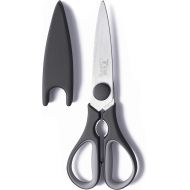 [아마존베스트]Tribal Cooking Stainless Kitchen Scissors Heavy Duty  Professional Kitchen Shears Stainless Steel with Micro-Serrated Edge  Rust-Resistant Food Scissors Dishwasher Safe  Nonslip, Ergonomic Com